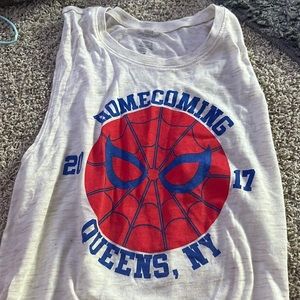 Marvel spider man tank top homecoming